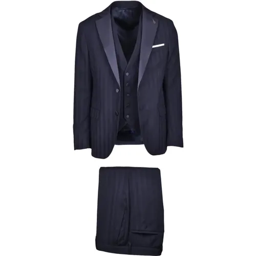 Single Breasted Suits, male, , Size: XL Men's suit - Paoloni - Modalova