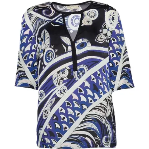 Pre-owned Tops, female, , Size: M Pre-owned Silk tops - Emilio Pucci Pre-owned - Modalova