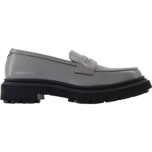 Type 159 Loafers in Grey Leather , male, Sizes: 8 UK - Adieu Paris - Modalova