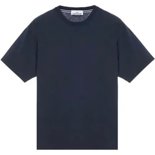 Rc86 Stripes SIX Print Short-Sleeve T-Shirt , male, Sizes: M, L - Stone Island - Modalova