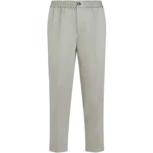 Sage Green Cotton Pants , male, Sizes: XL - Ami Paris - Modalova