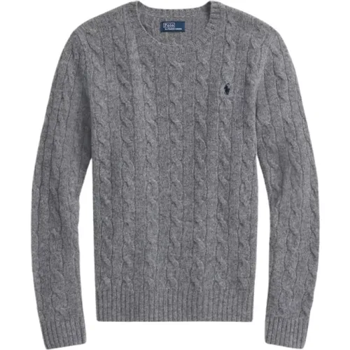 Julianna Battalion Grey Heather Pullover , Damen, Größe: S - Ralph Lauren - Modalova