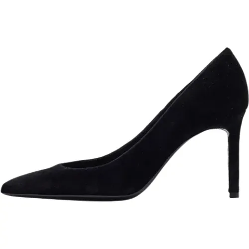 Pre-owned Velvet heels , female, Sizes: 5 UK - Yves Saint Laurent Vintage - Modalova
