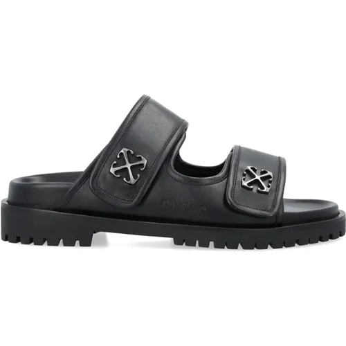 Sliders , Herren, Größe: 40 EU - Off White - Modalova