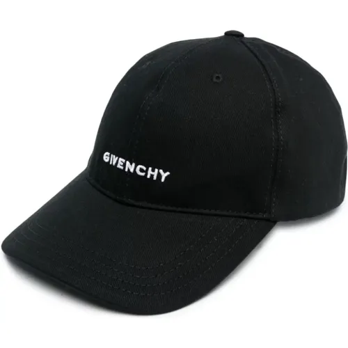 Schwarze Baseballkappe mit gesticktem Logo - Givenchy - Modalova