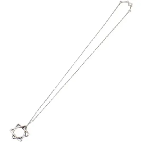 Pre-owned Jewellery, female, , Size: ONE SIZE Pre-owned Silver necklaces - Tiffany & Co. Pre-owned - Modalova