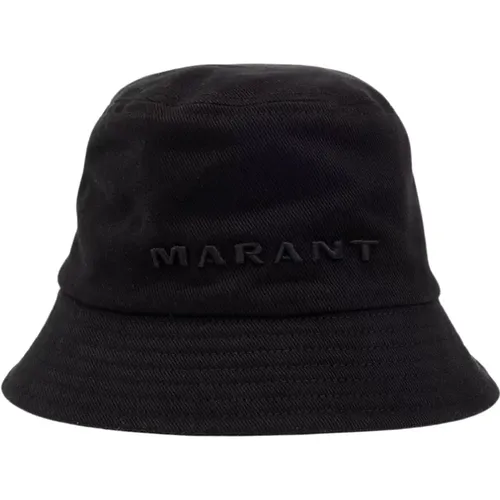 Hats, male, , Size: 58 CM ‘Haley’ bucket hat with logo - Isabel marant - Modalova