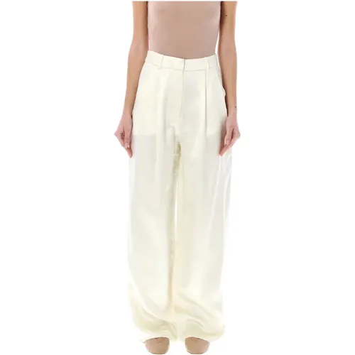 Women's Clothing Trousers Soft Vanilla Ss24 , female, Sizes: S - Loulou Studio - Modalova