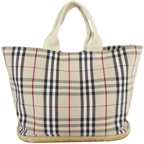 Pre-owned Tote Bags, female, , Size: ONE SIZE Pre-owned Canvas handbags - Burberry Vintage - Modalova