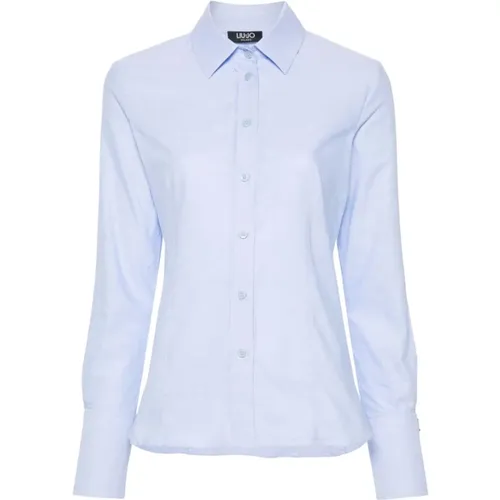 Light Fitted Cotton Shirt , female, Sizes: M - Liu Jo - Modalova