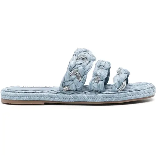 Sandals Denim , female, Sizes: 4 1/2 UK, 4 UK, 3 UK, 7 UK, 5 UK - Aquazzura - Modalova