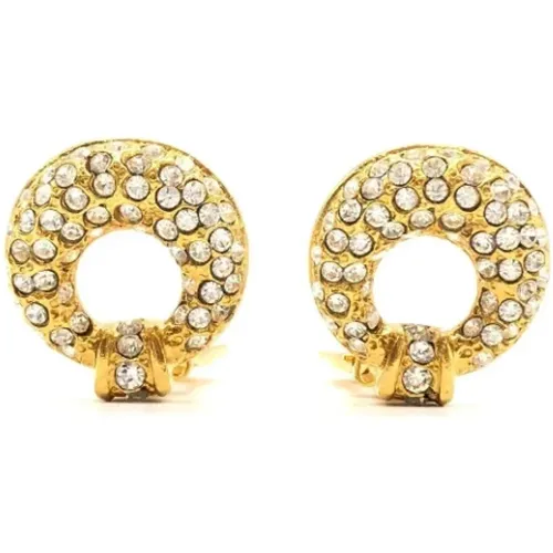 Pre-owned Jewellery, female, , Size: ONE SIZE Pre-owned Fabric earrings - Yves Saint Laurent Vintage - Modalova