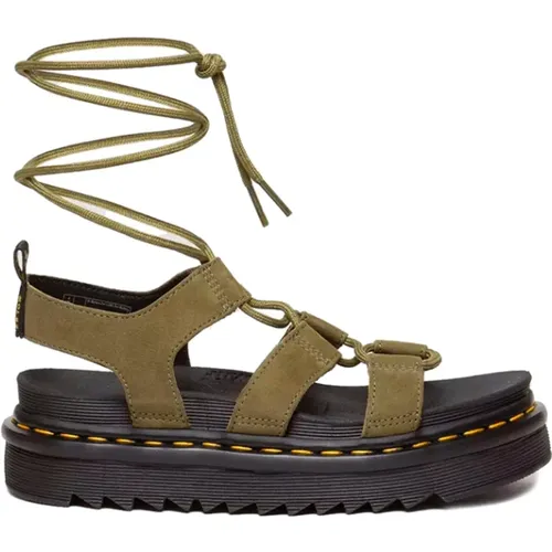 Muted Olive Nartilla Sandals , female, Sizes: 7 UK - Dr. Martens - Modalova