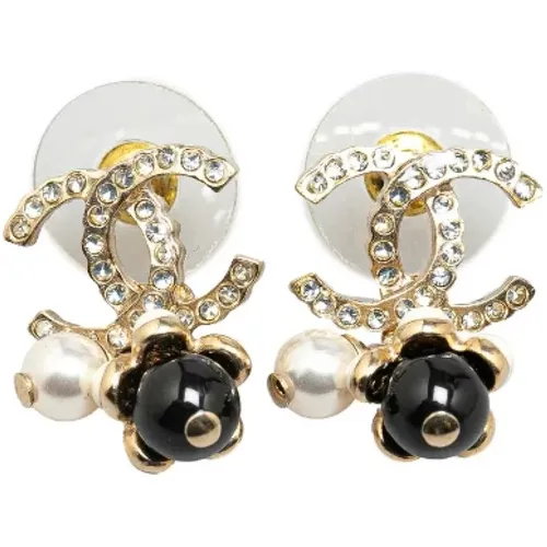 Pre-owned Jewellery, female, , Size: ONE SIZE Pre-owned Metal earrings - Chanel Vintage - Modalova