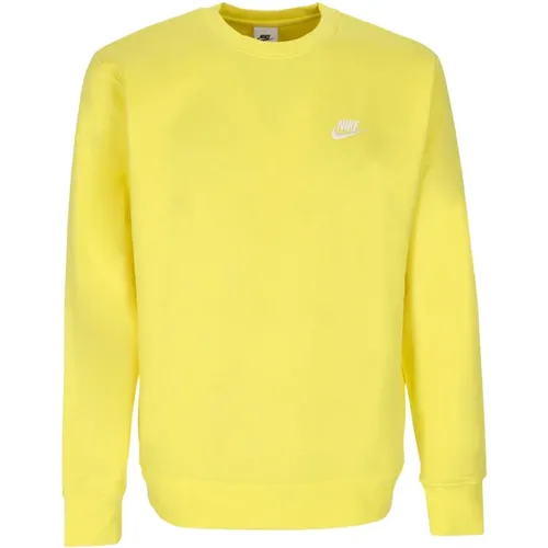 Crewneck Sweatshirt with Micro Ribbed Cuffs , male, Sizes: 2XL - Nike - Modalova