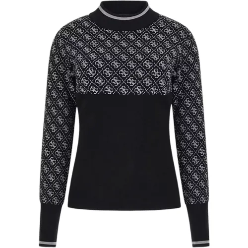 Rundhals Pullover , Damen, Größe: M - Guess - Modalova