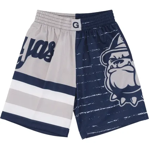 Sportswear, male, , Size: S Georgetown Hoyas Basketball Shorts - Mitchell & Ness - Modalova