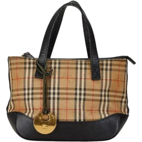 Pre-owned Tote Bags, female, , Size: ONE SIZE Pre-owned Canvas handbags - Burberry Vintage - Modalova