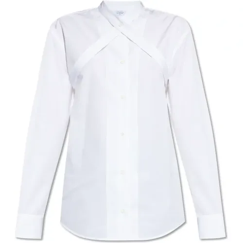 Off , Cotton shirt , female, Sizes: XS - Off White - Modalova