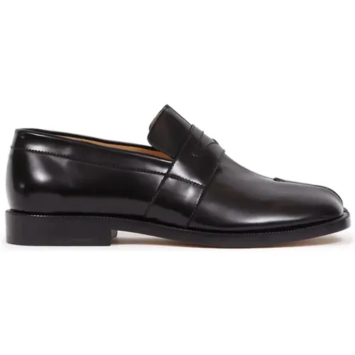 Loafers, female, , Size: 8 US Tabi Moccasin Leather Shoe - Maison Margiela - Modalova