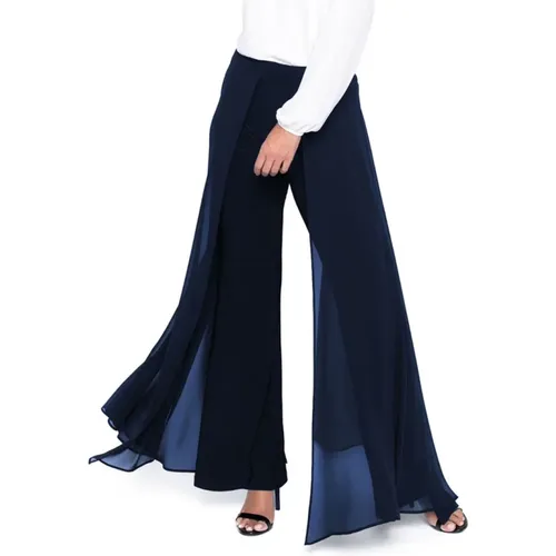 Wide Trousers , female, Sizes: 3XL, L, 2XL - Frank Lyman - Modalova