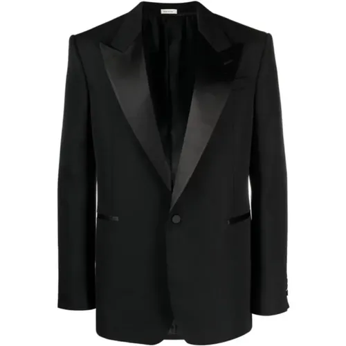 Blazers, male, , Size: L Classic Single-Breasted Blazer - alexander mcqueen - Modalova