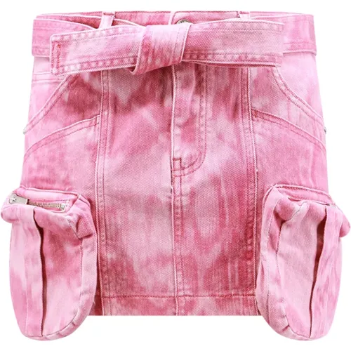 Skirt with Zipper and Pockets , female, Sizes: 2XS - Blumarine - Modalova