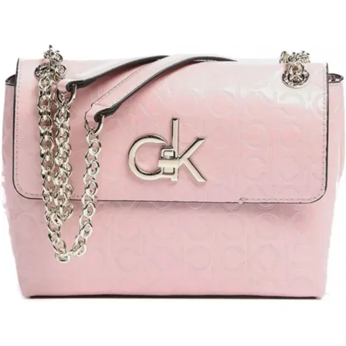 Lackierte Schultertasche - Calvin Klein - Modalova