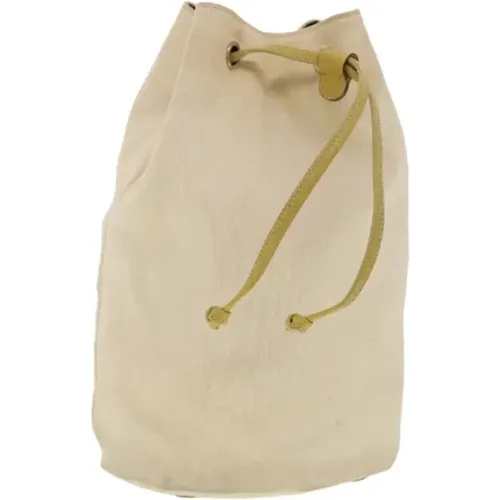 Pre-owned Bucket Bags, female, , Size: ONE SIZE Pre-owned Cotton shoulder-bags - Salvatore Ferragamo Pre-owned - Modalova