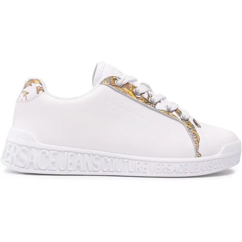 Leather Sneakers for Women , female, Sizes: 8 UK - Versace Jeans Couture - Modalova