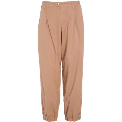 Wide Trousers, female, , Size: L Wide Leg Elastic Ankles Terracotta Pants - Bitte Kai Rand - Modalova