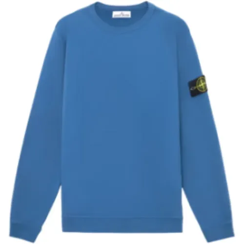 Cotton crewneck sweatshirt with ribbed details , male, Sizes: XL, L, S, M - Stone Island - Modalova