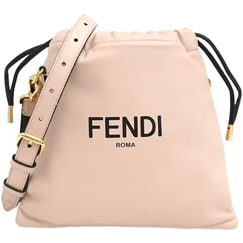 Pre-owned Bucket Bags, female, , Size: ONE SIZE Pre-owned Leather shoulder-bags - Fendi Vintage - Modalova