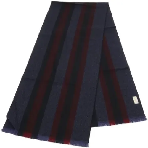 Pre-owned Scarves, male, , Size: ONE SIZE Pre-owned Canvas scarves - Gucci Vintage - Modalova