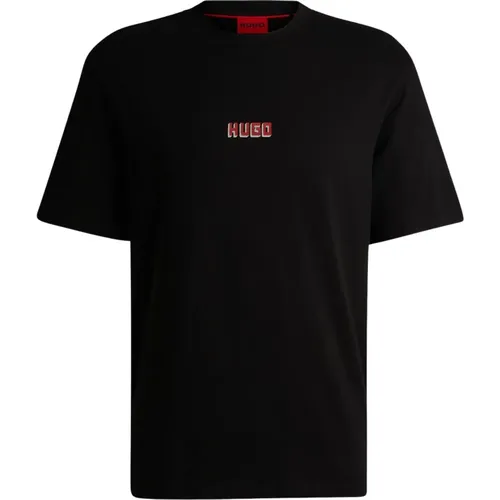 Herren Diqitee T-Shirt, Rundhals , Herren, Größe: L - Hugo Boss - Modalova