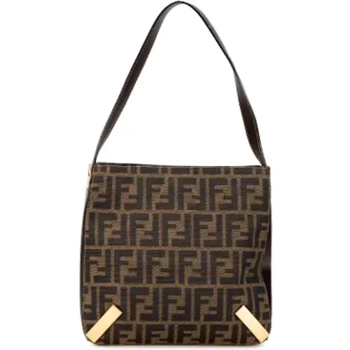Pre-owned Shoulder Bags, female, , Size: ONE SIZE Pre-owned Canvas fendi-bags - Fendi Vintage - Modalova