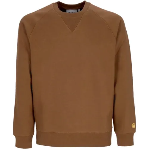 Herren Crewneck Sweatshirt in Tamarind/Gold - Carhartt WIP - Modalova