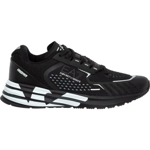 Crusher Distance Reflex Sneakers , male, Sizes: 10 UK - Emporio Armani EA7 - Modalova