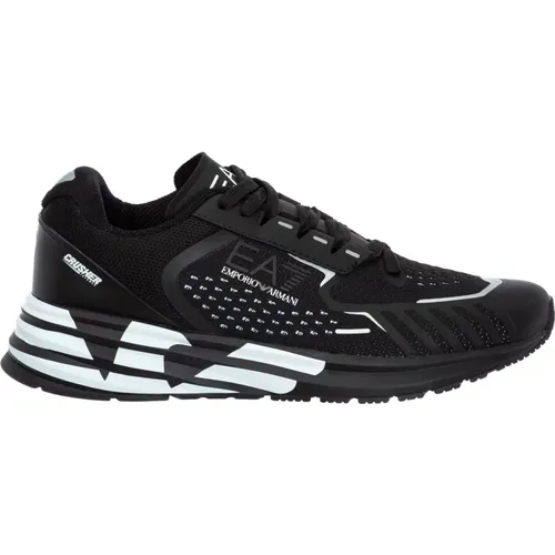 Crusher Distance Reflex Sneakers , male, Sizes: 10 UK, 8 1/2 UK, 5 1/2 UK - Emporio Armani EA7 - Modalova