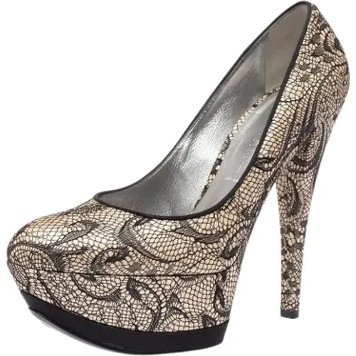 Pre-owned Pumps, unisex, , Size: 8 US Pre-owned Lace heels - Casadei Pre-owned - Modalova