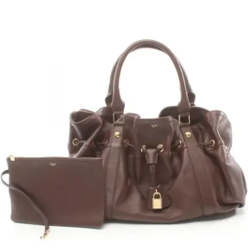 Pre-owned Handbags, female, , Size: ONE SIZE Pre-owned Leather celine-bags - Celine Vintage - Modalova