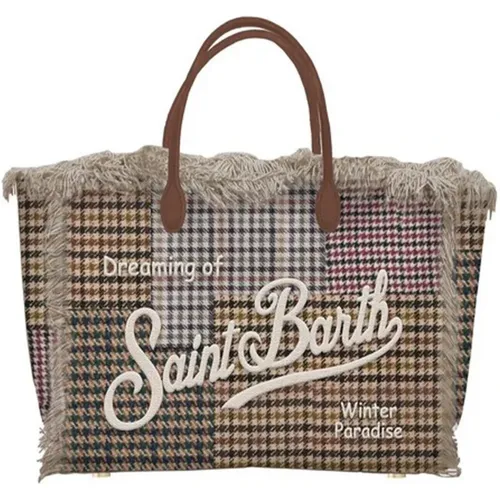 Houndstooth Mini Vanity Handbag , female, Sizes: ONE SIZE - MC2 Saint Barth - Modalova