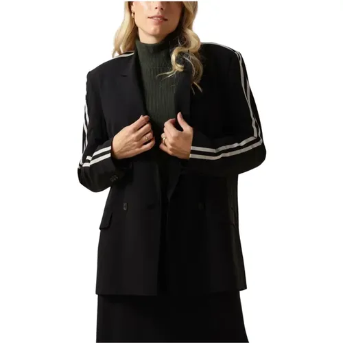 Logan-s Schwarze Blazer für Damen , Damen, Größe: M - Penn&Ink N.Y - Modalova