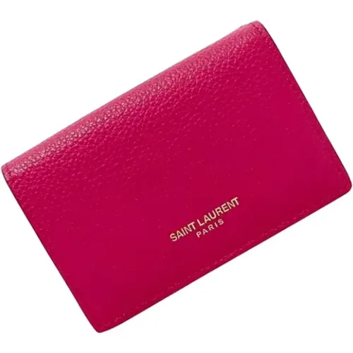 Pre-owned Wallets, female, , Size: ONE SIZE Pre-owned Leather wallets - Yves Saint Laurent Vintage - Modalova