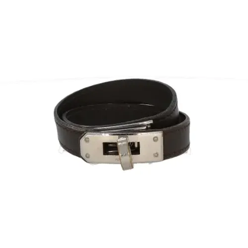 Pre-owned Leather bracelets , female, Sizes: ONE SIZE - Hermès Vintage - Modalova