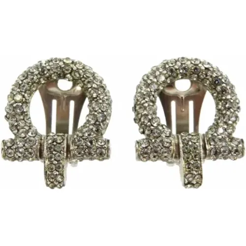 Pre-owned Metal earrings , female, Sizes: ONE SIZE - Salvatore Ferragamo Pre-owned - Modalova