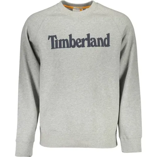 Umweltfreundlicher Grauer Sweatshirt Stylischer Look , Herren, Größe: L - Timberland - Modalova