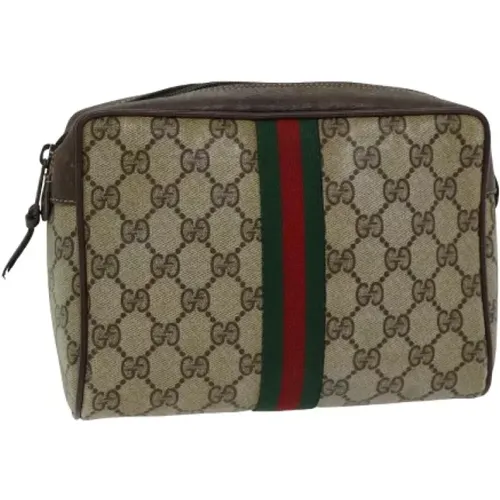 Pre-owned Clutches, female, , Size: ONE SIZE Pre-owned Canvas gucci-bags - Gucci Vintage - Modalova