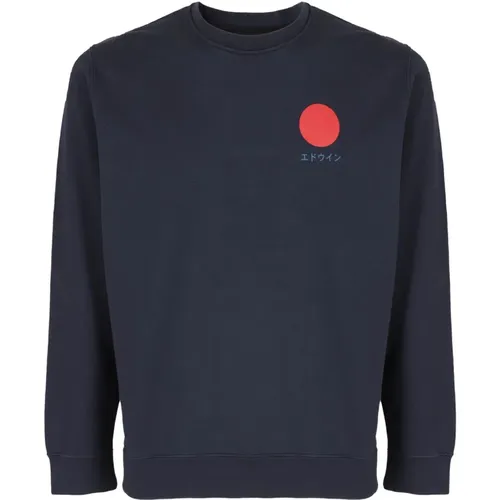 Japanese Sun Sweatshirt , male, Sizes: XL - Edwin - Modalova