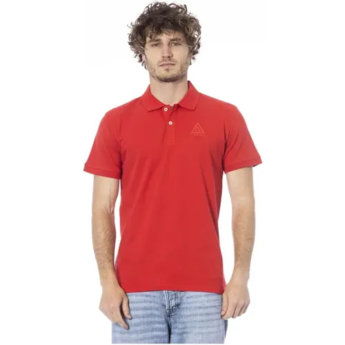 Rotes Polo-Shirt mit Logo-Stickerei , Herren, Größe: 2XL - Iceberg - Modalova